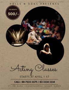 Copy of Theatre Acting Classes flyer template - Made with PosterMyWall